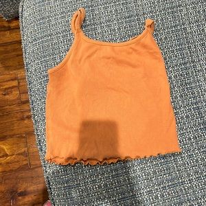 Rust colored crop top